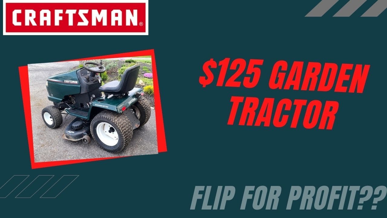 CHEAP TRACTOR FLIP FOR PROFIT CRAFTSMAN GT Plus how to level mower deck