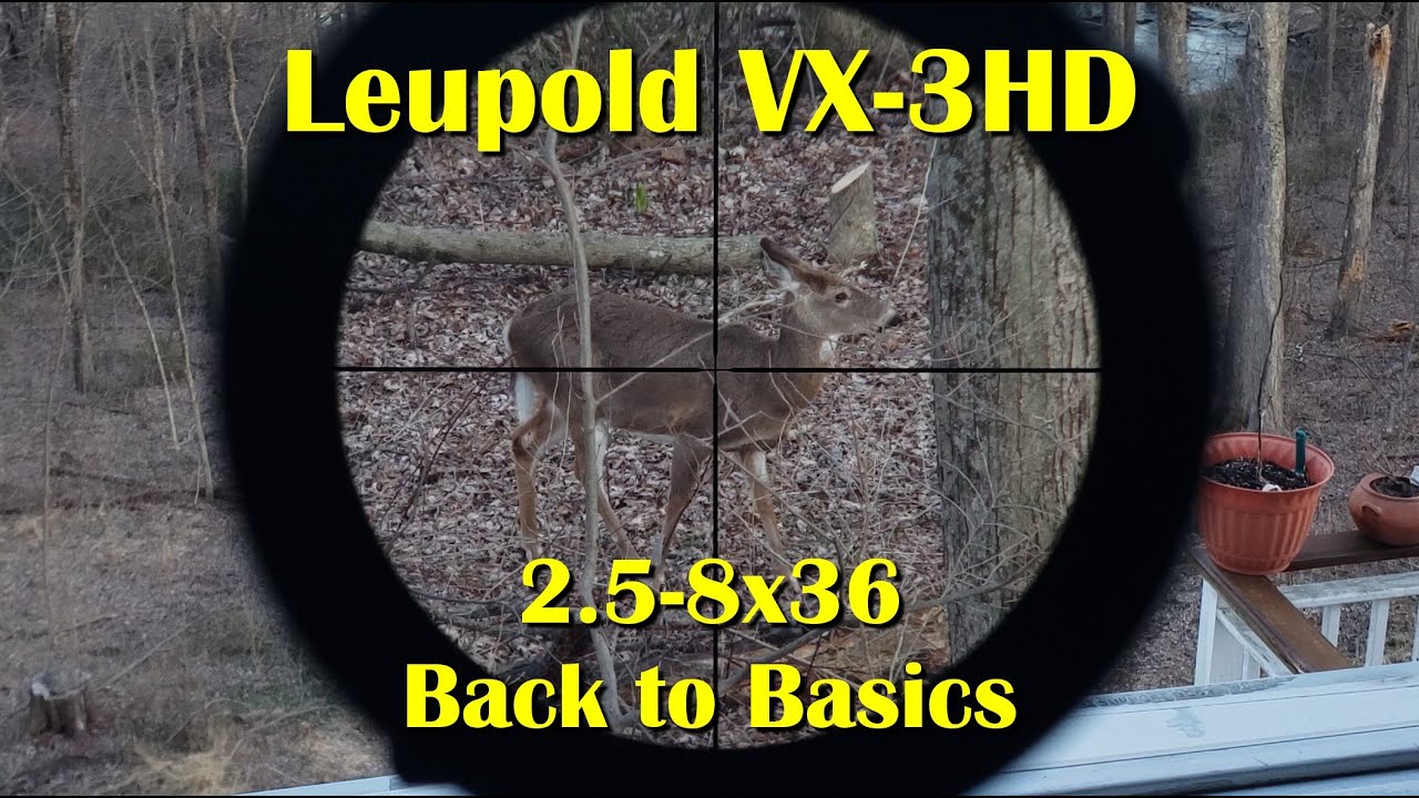 Leupold VX-3HD 2.5-8x36 SFP Duplex - Back to Basics