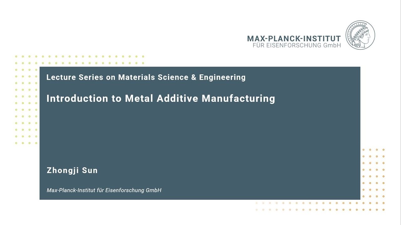 Introduction to metal additive manufacturing