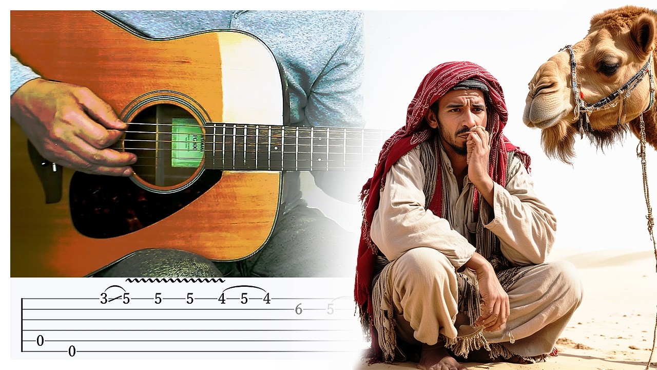 Desert Caravan [Ancient Arabic Music] Guitar Lesson w/ Tabs!