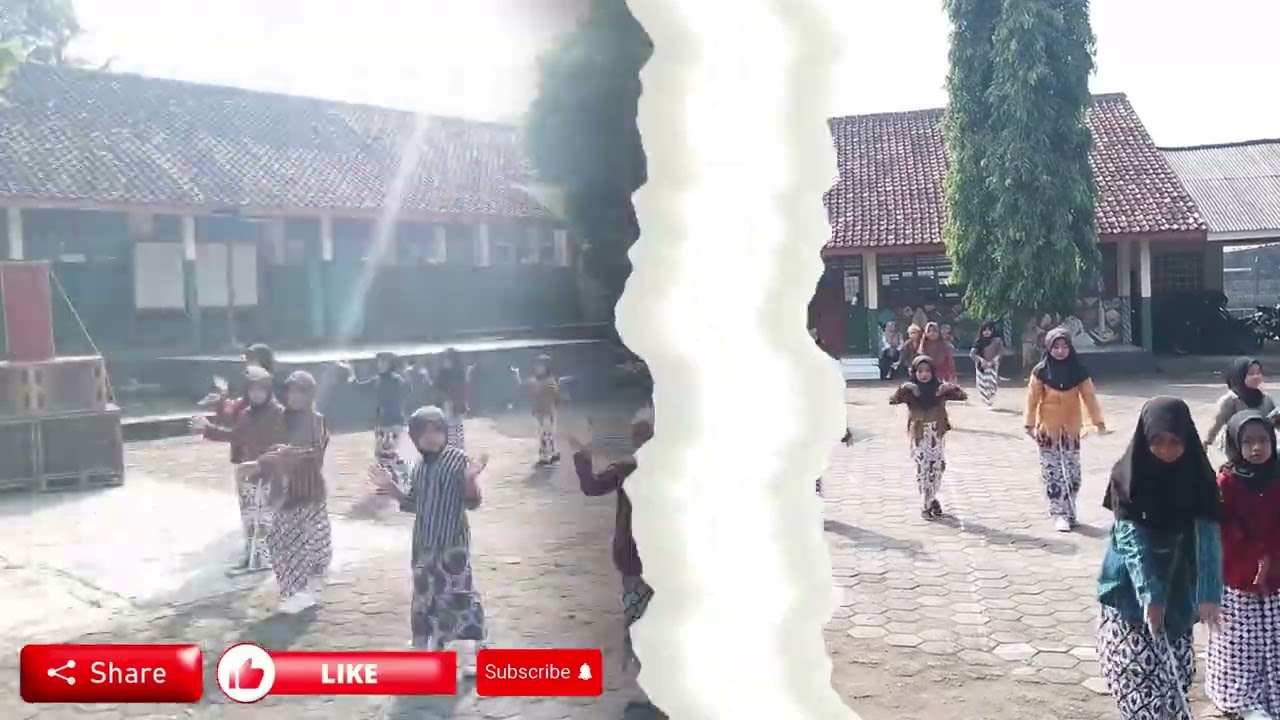 PENAMPILAN TARI KOLOSAL  PADA PENYERAHAN KEMBALI SISWA KELAS VI TAHUN AJARAN 2024-2025