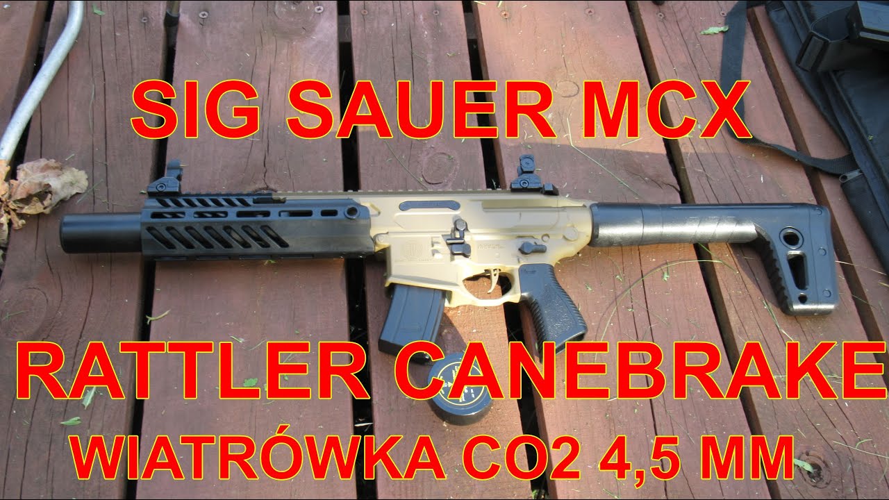 SIG SAUER MCX RATTLER CANEBRAKE-WIATRÓWKA CO2 4,5MM-WRAŻENIA,DANE TECHNICZNE,PIERWSZE STRZELANIE