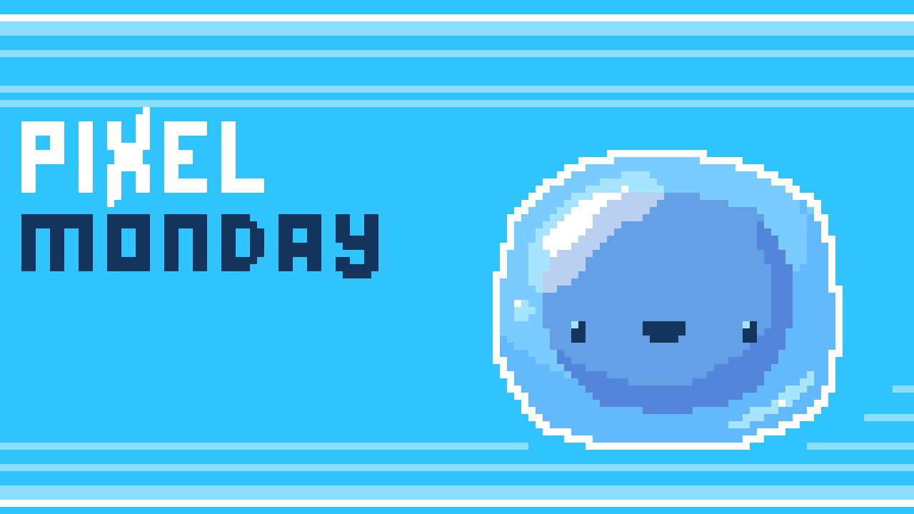 Pixel monday - bouncy slime animation