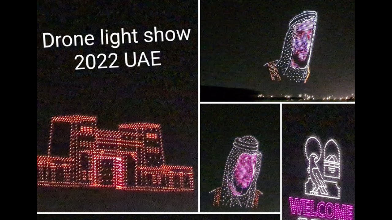 Drone show 2022 Abudhabi UAE| New Year Drone light show 2022 Alwathba|New YearSpecial Drone Show UAE