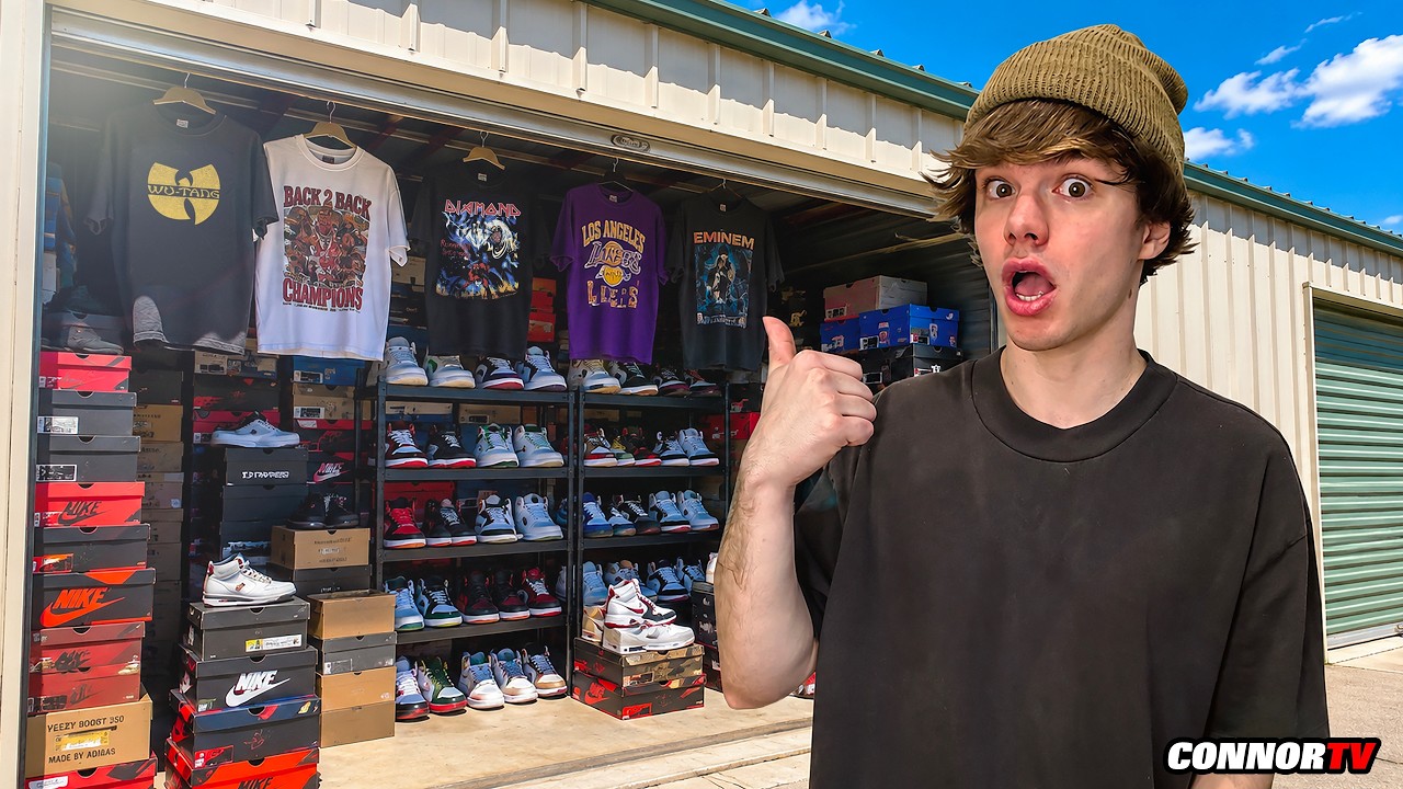 I Bought an Abandoned Storage Unit full of Expensive Sneakers & Streetwear!
