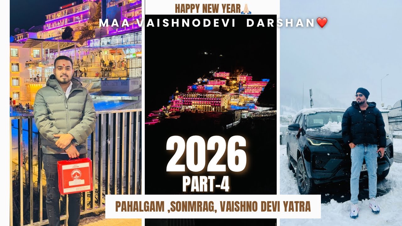 Starting 2026 with Blessings: Maa Vaishno Devi Darshan & Kashmir Snow 🏔️ 