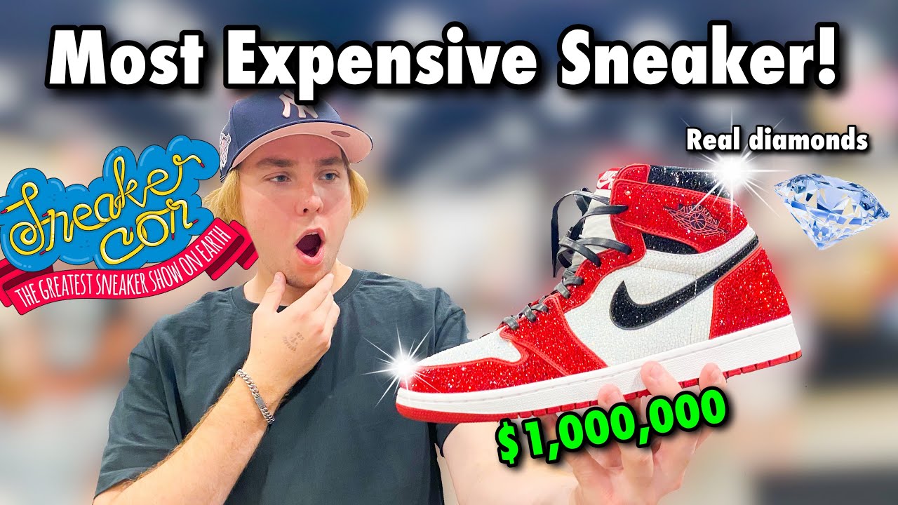FINDING THE MOST EXPENSIVE SHOE AT SNEAKER CON!! (CRAZY)