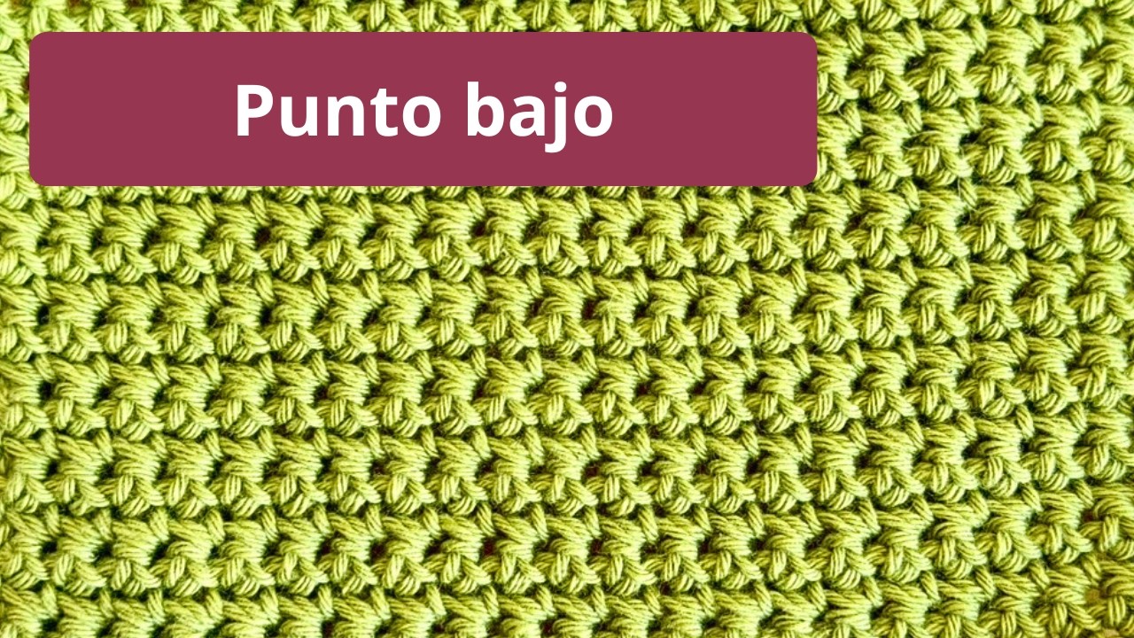 Cómo hacer Punto Bajo en Crochet | Tutorial para Principiantes paso a paso
