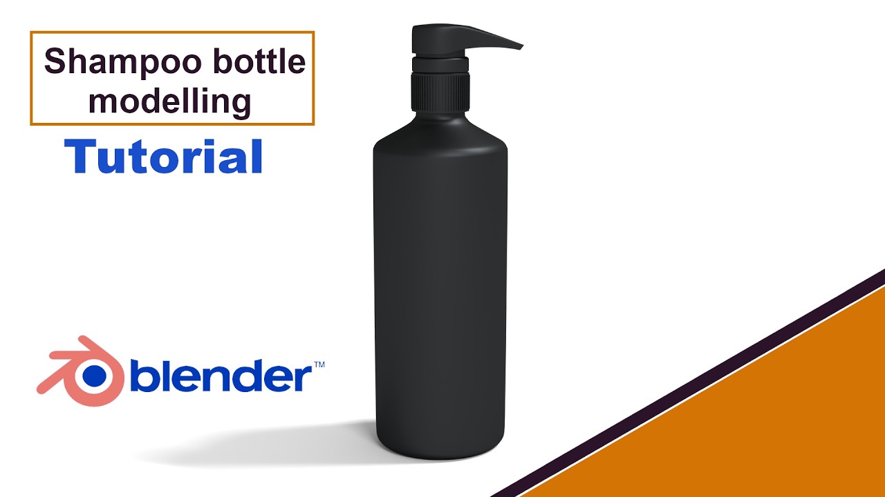 Blender- Shampoo bottle or product  modelling tutorial in blender