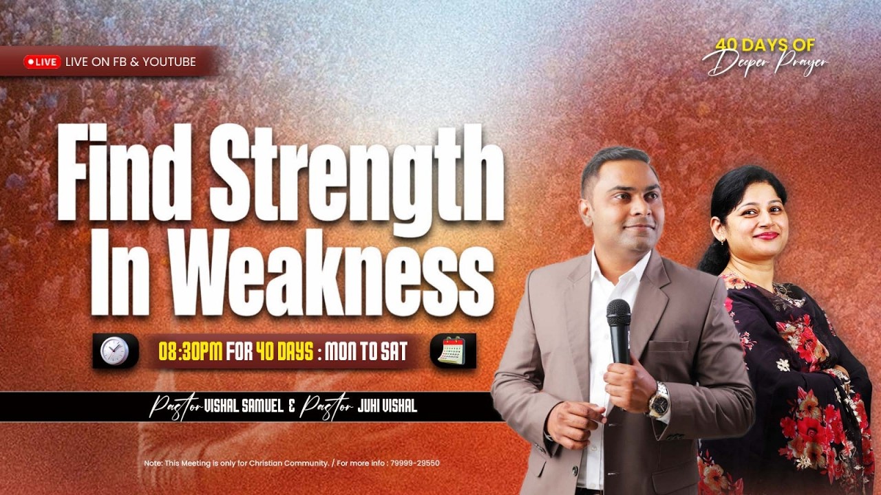 HOSTING THE HOLY SPIRIT | 🔥 40 DAYS OF DEEPER PRAYER 🔥| Pastor Vishal Samuel