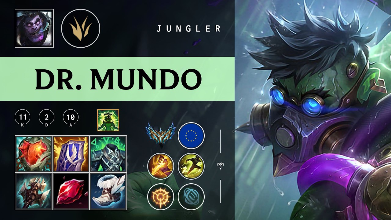 Dr. Mundo Jungle vs Qiyana - EUW Challenger Patch 26.04