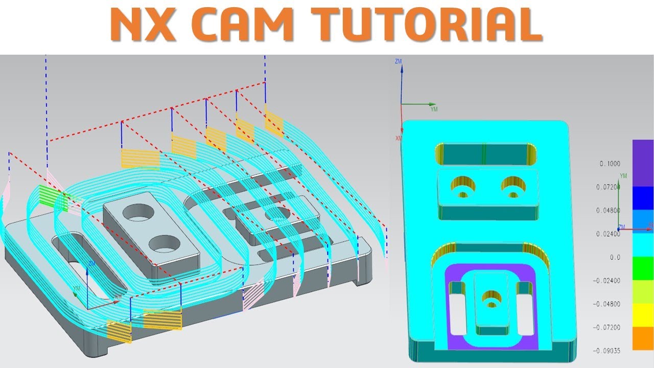 NX 12 CAM Tutorial #9 | Mill 2D With Planner Mill, Profile Mill, Floor Wall, Hole Making_Exercise