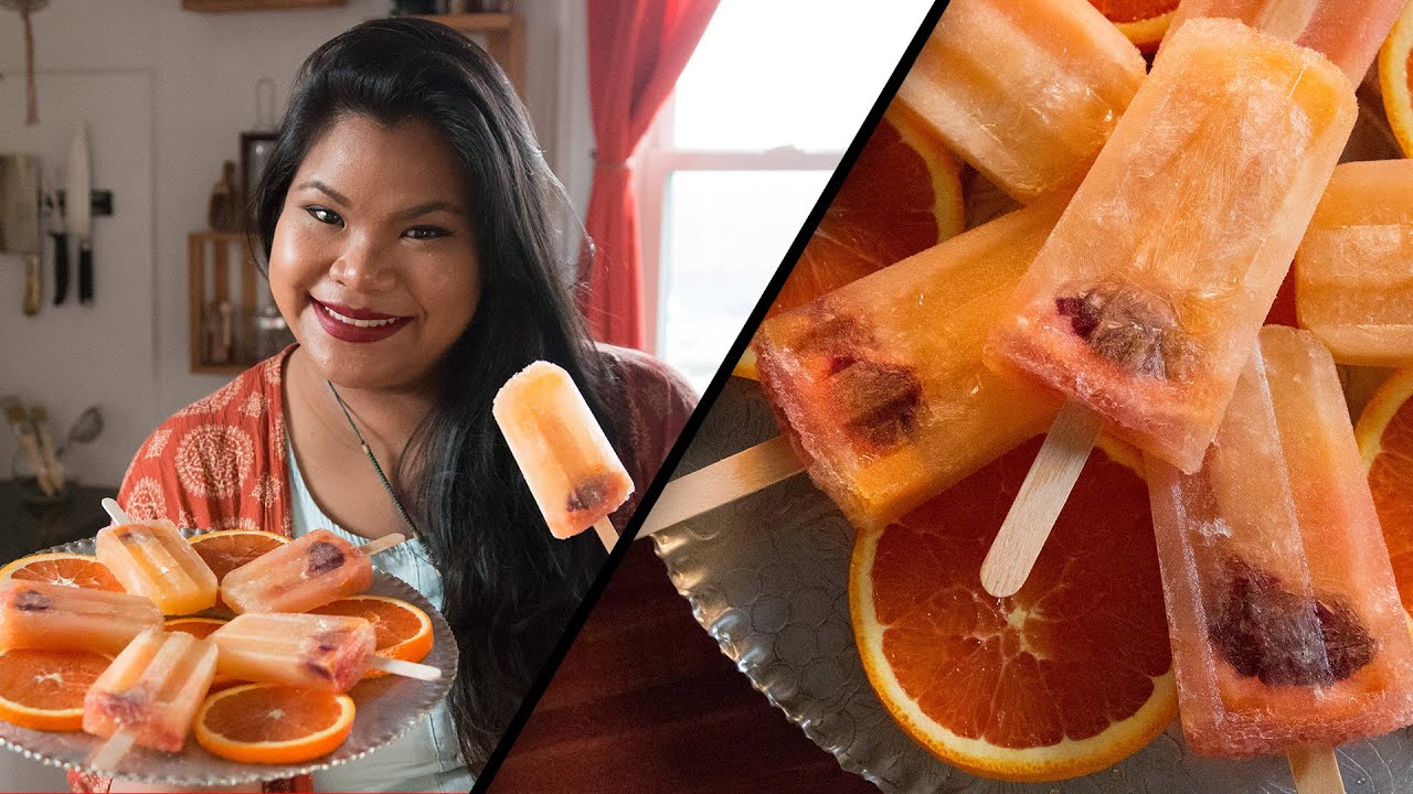 Sparkling Orange Popsicles l Jen Phanomrat