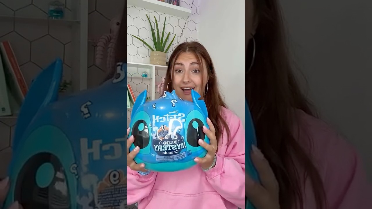 unboxing a JUMBO Stictch *Mystery* head!!😱 #asmr #stitch
