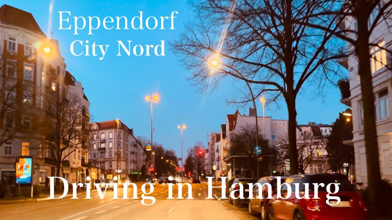DRIVING IN HAMBURG *[EPPENDORF ➡️ CITY NORD]**[4K]*