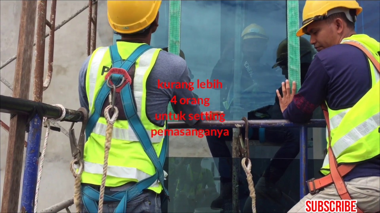 TUTORIAL CARA PASANG KACA CURTAIN WALL