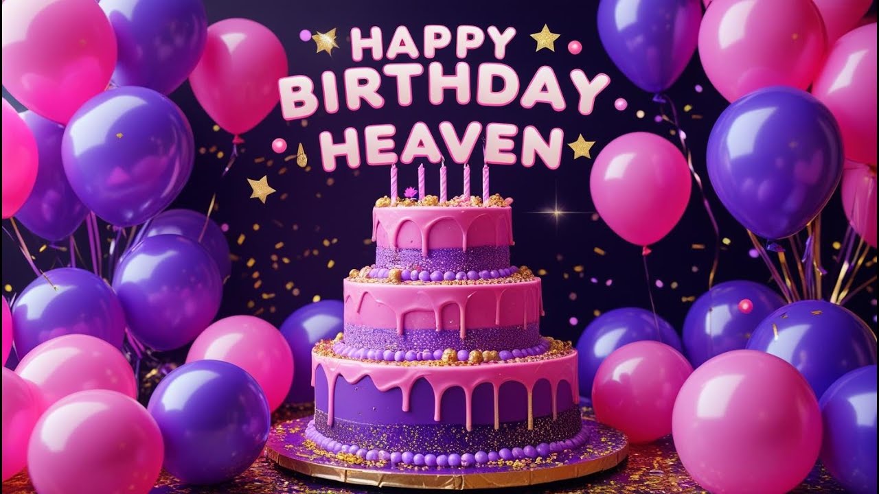 Heaven Happy Birthday Special Song English l Birthday Wishes l Happy Birthday Song With Lyrics 🥳🎈