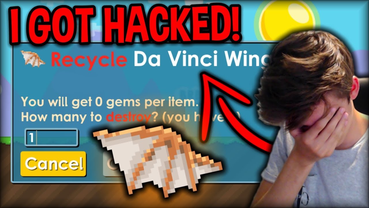МОЙ АККАУНТ ВЗЛОМАН (Lost Da Vinci Wings) | Growtopia