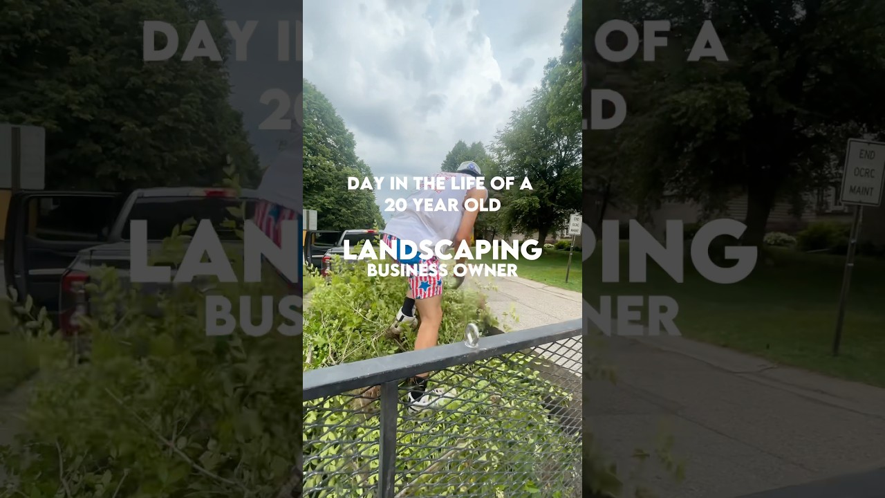 The before/after was amazing 🌳 #landscapingbusiness #landscaper #landscaping #youngentrepreneur