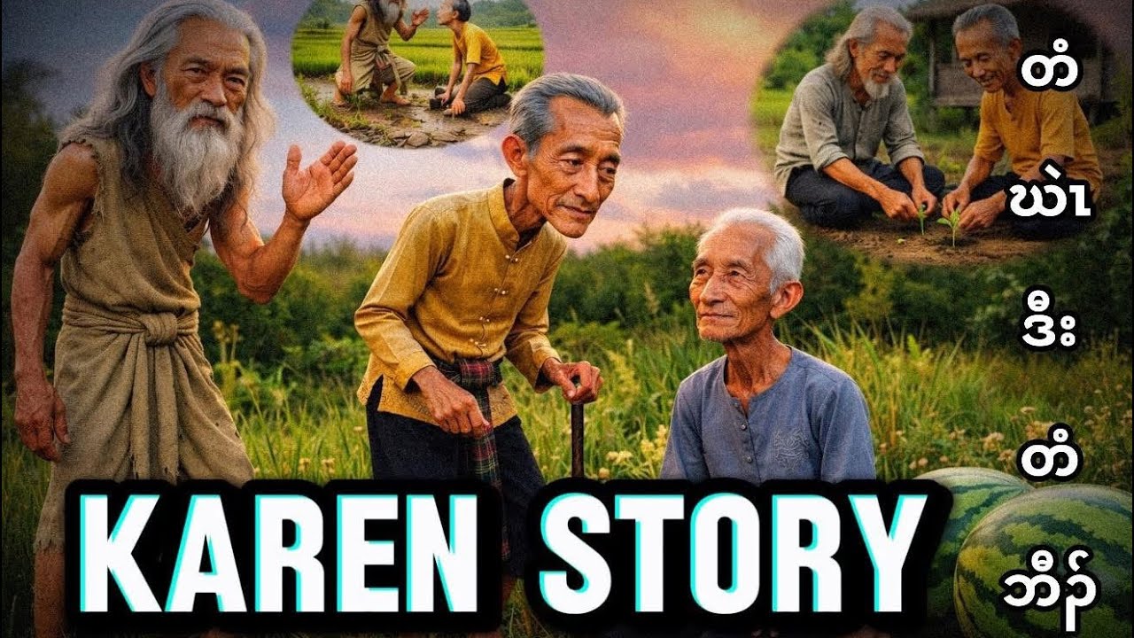 🛑 Karen History. A Greedy old man.(တံဃဲၤဒီးတံဘီၣ်) EP.45 #karen  #story  @Knyawwah_Story  