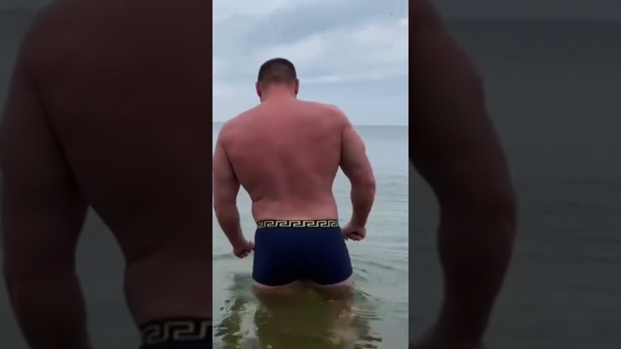 Балтийское море только на вид тёплое а сейчас?🫣🥶 #масса #170 #кг #бодибилдинг #на #мои #сила