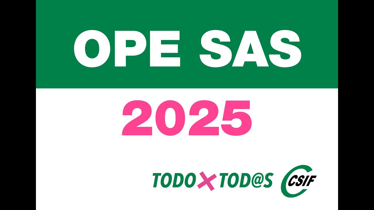 Videotutorial: CSIF te ayuda a realizar la inscripción en la OPE SAS 2025 (Turno General)