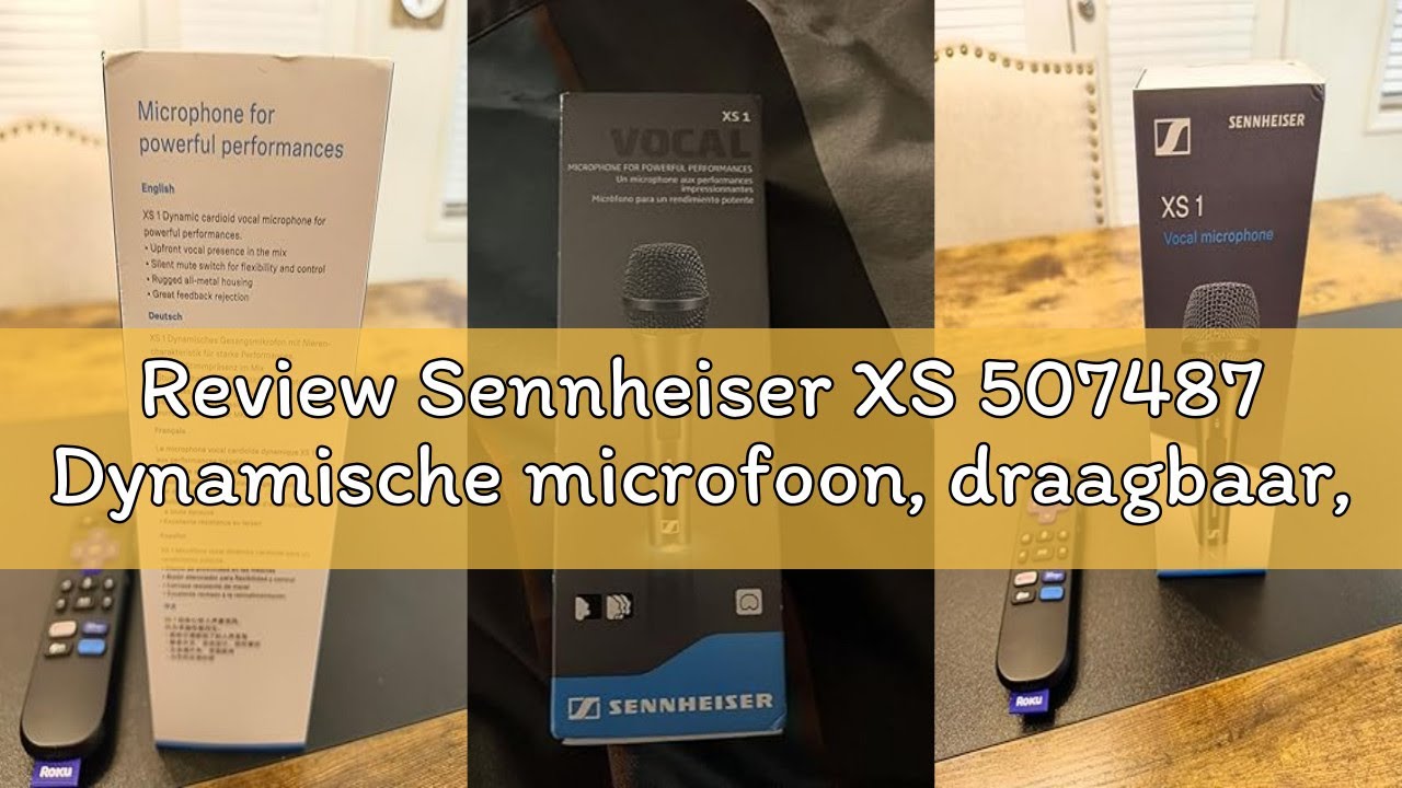 Review Sennheiser XS 507487 Dynamische microfoon, draagbaar, professioneel, kristalhelder geluid en