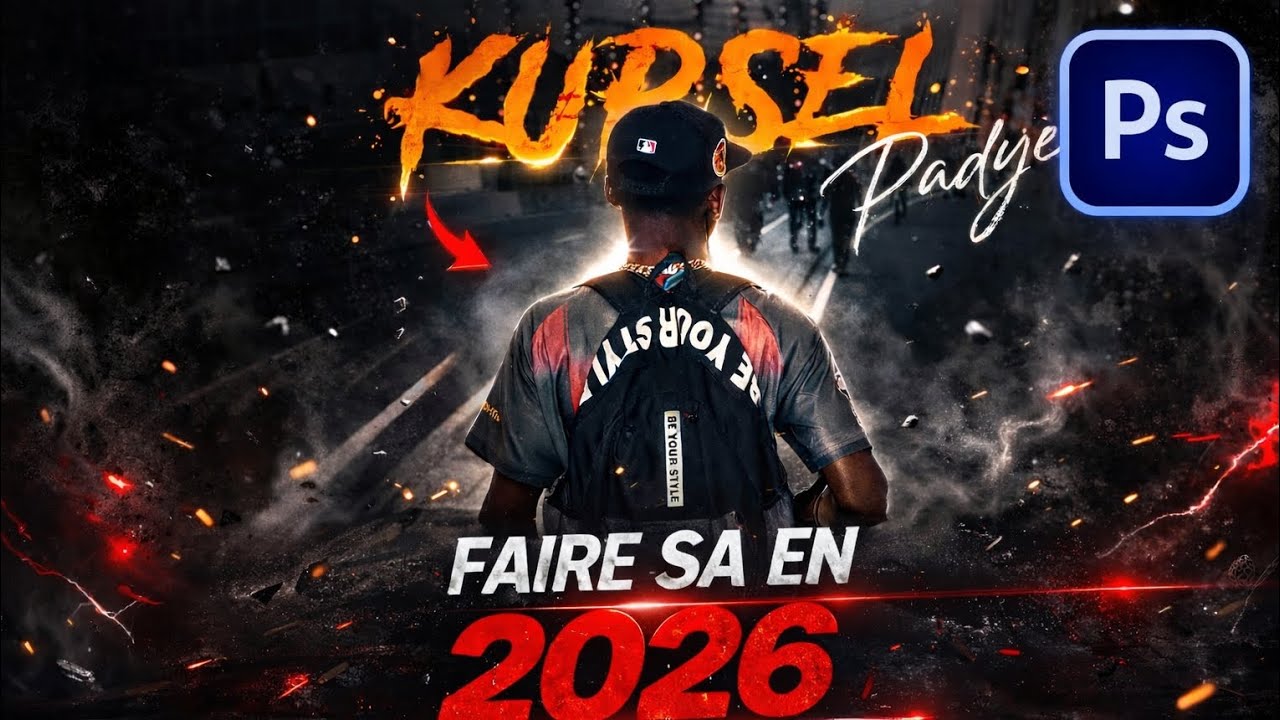 COMMENT FAIRE UN COVER PRO AVEC PHOTOSHOP EN 2026.