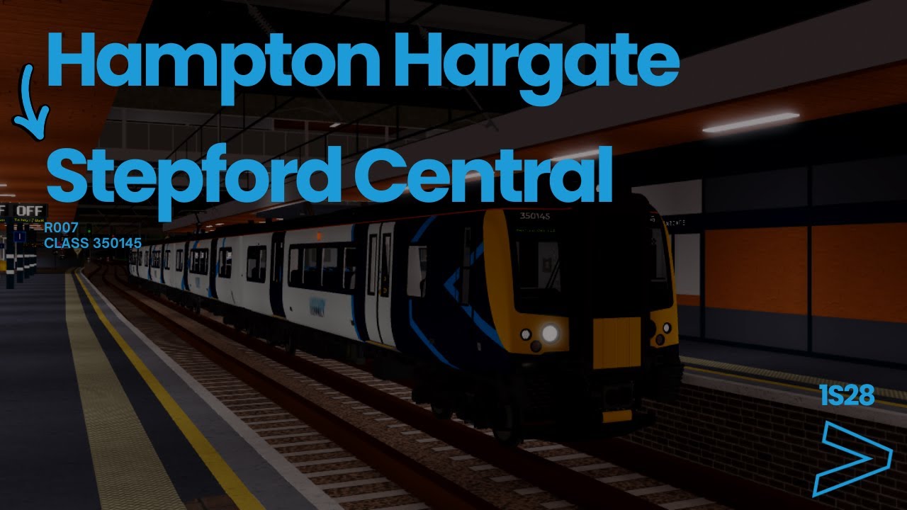 Driving a Class 350 🚆 | Stepford County Railway (Hampton Hargate → Stepford Central) | Roblox