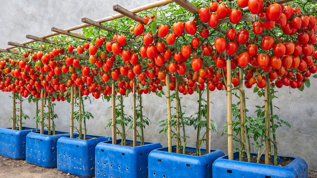 Super Easy Tomato Growing Secret - Simple Method for Massive Home Harvest!