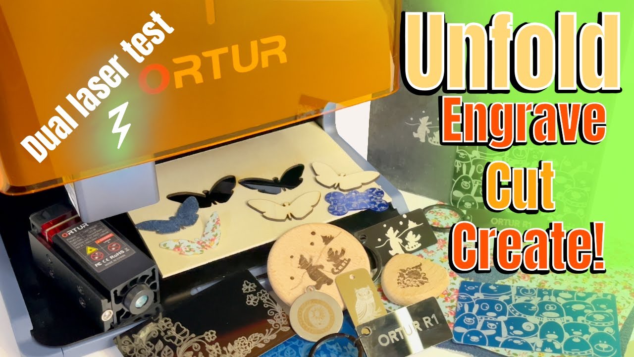 Мини складной/портативный двойной лазерный станок ORTUR R1