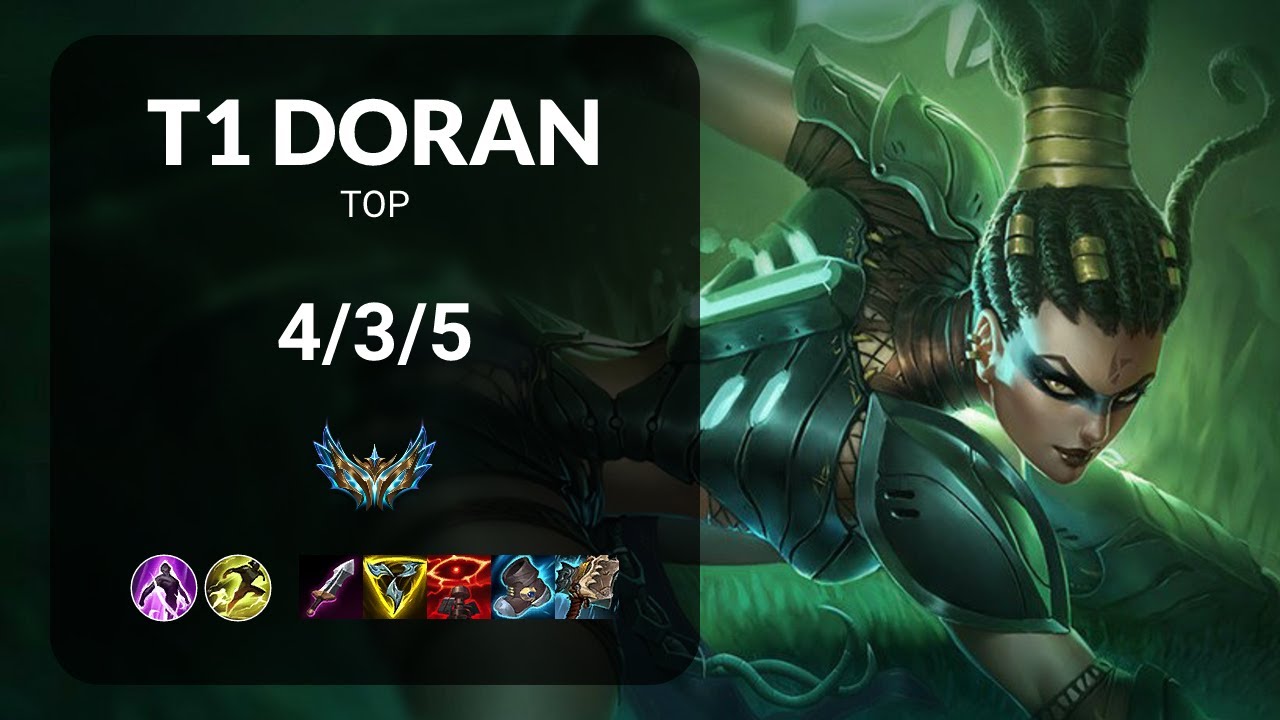 T1 Doran Nidalee vs Sion TOP - KR CHALLENGER Patch 15.10