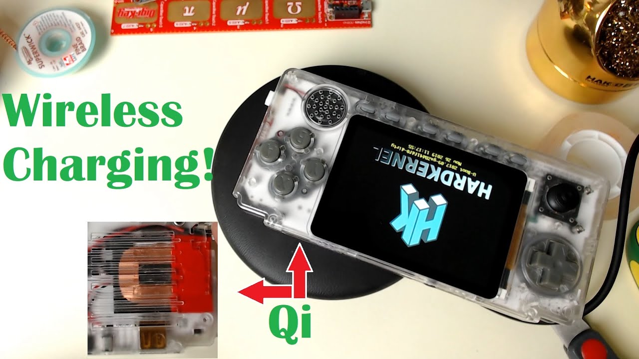 ODROID-GO Advance Wireless Charging Mod