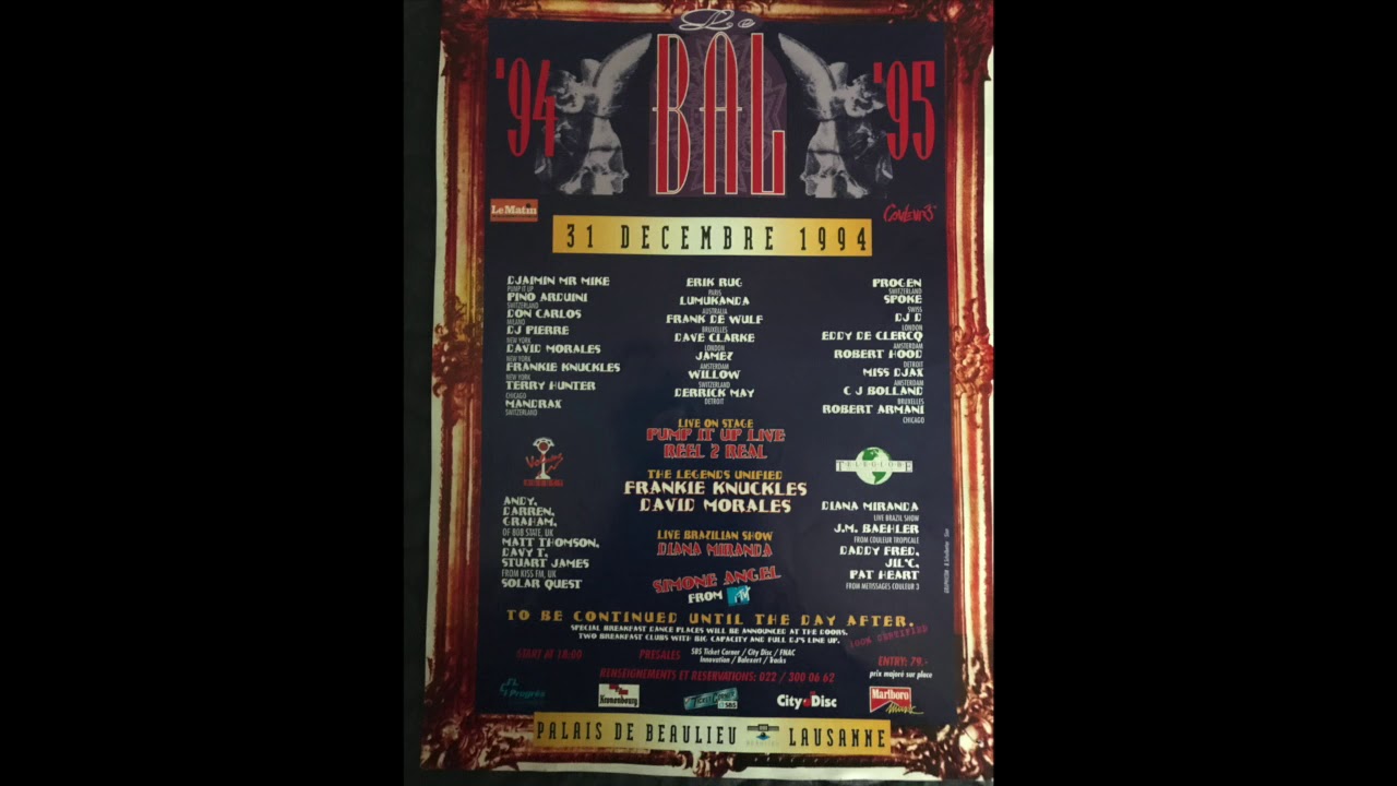 Le BAL pump it up live palais de beaulieu Lausanne 31.12.1994