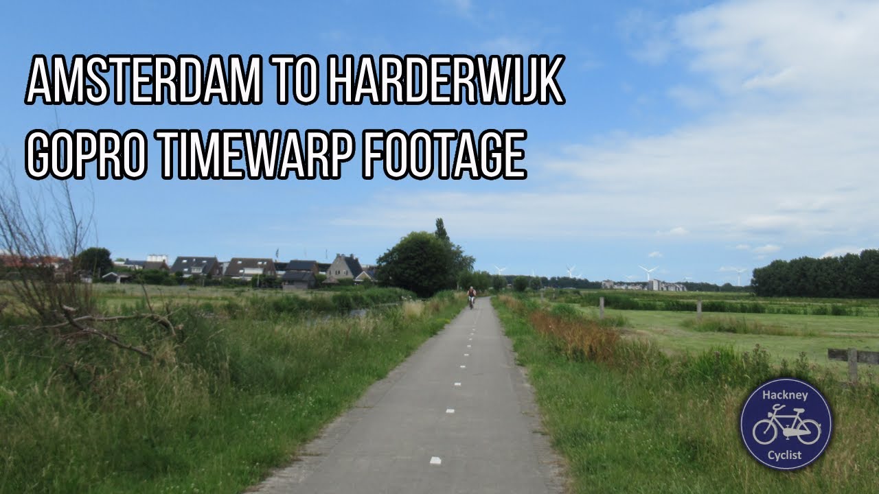 Cycling from Amsterdam-Oost to Harderwijk (GoPro Timewarp footage)