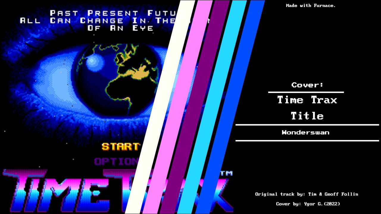 Time trax (Sega Genesis) - Title screen (Wonderswan cover) [Oscilloscope view]