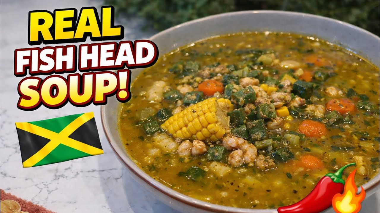 This Jamaican Fish Head Soup Will Change Your Life 🤯🔥 Real Yard Food. 👌🏾