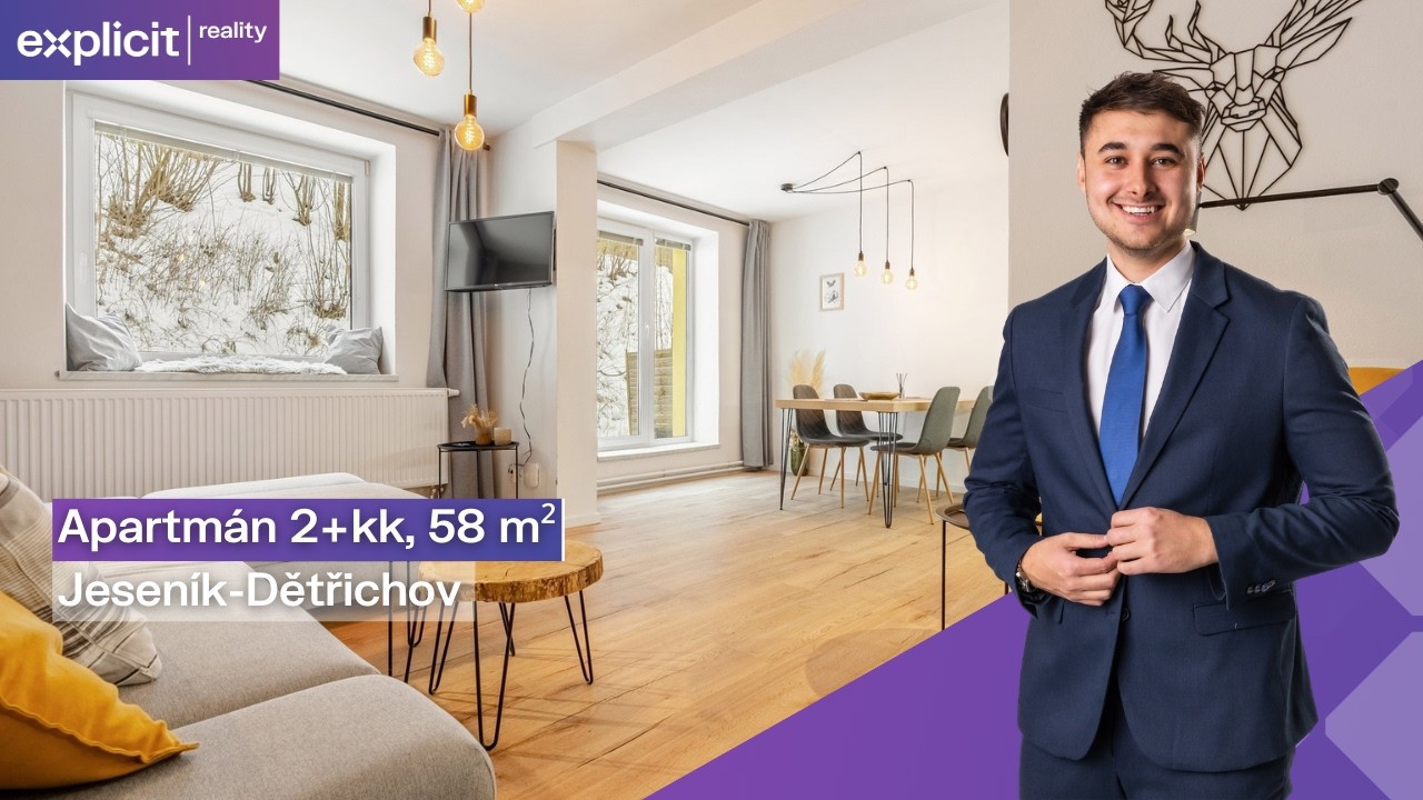 Martin Souček - Prodej apartmánu 2+kk 58 m², Jeseník - Dětřichov