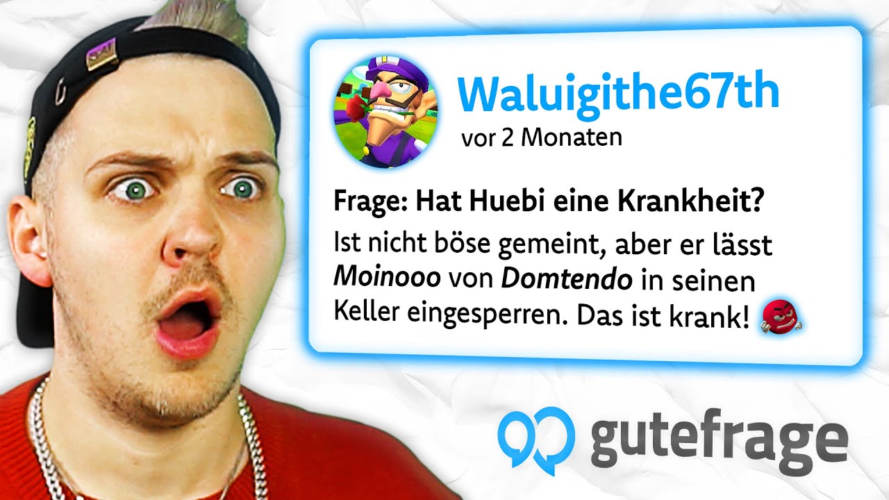 Die NEUEN KOMMENTARE auf gutefrage.net sind KRANK! - Huebi reagiert