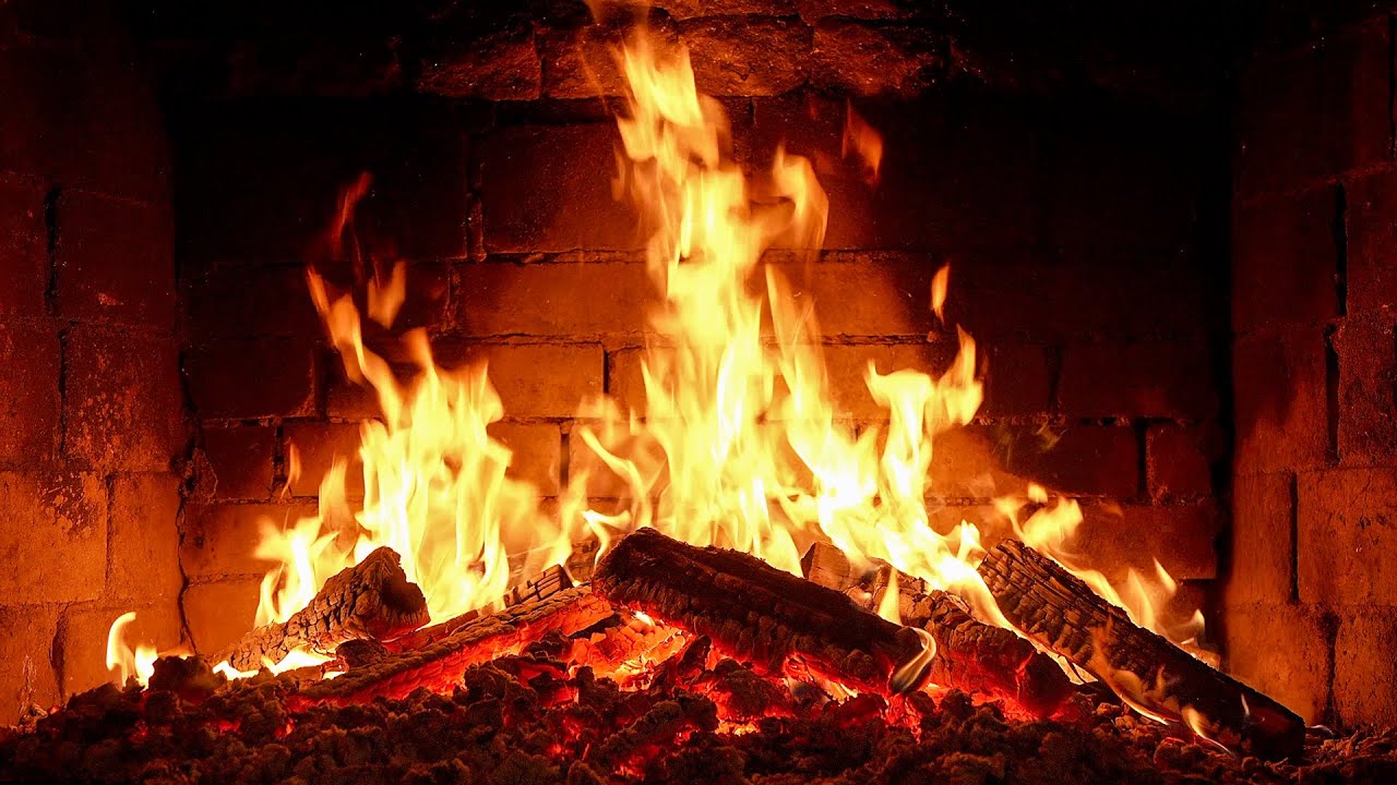 🔥 Fireplace Classic 4K (NO ADS). Cozy Fire with Crackling Fireplace Sounds. Fireplace 4K UHD