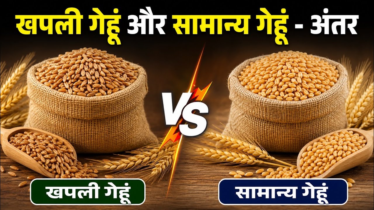 खपली गेहूं और सामान्य गेहूं के बीच फर्क ? Difference Between Khapli Wheat  & Normal Wheat ?