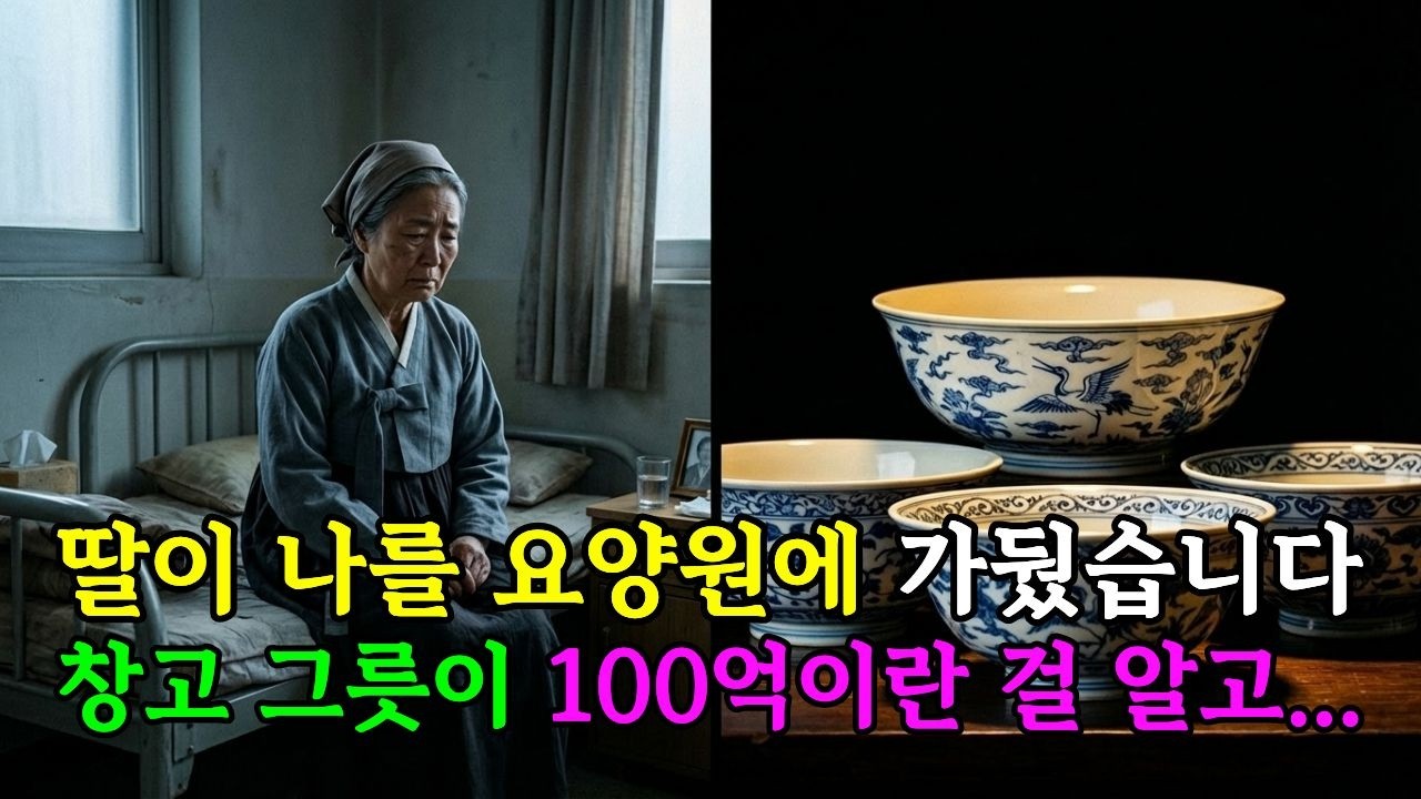 딸이 나를 요양원에 가뒀습니다. 창고 그릇이 100억이란 걸 알고... | 68세 엄마의 배신 실화