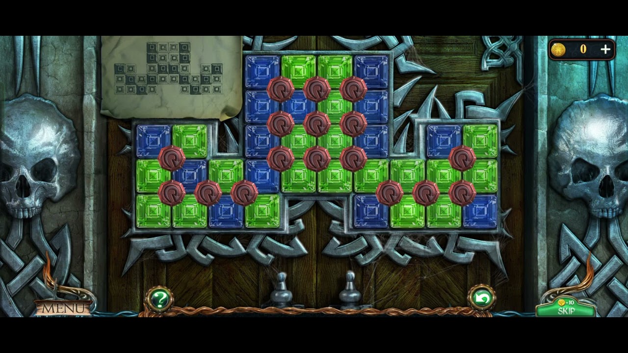 Lost Lands 1 Rune Door Gem Tiles Puzzle Solution Colored Polyomino Matching Full Guide | Clue Hunter