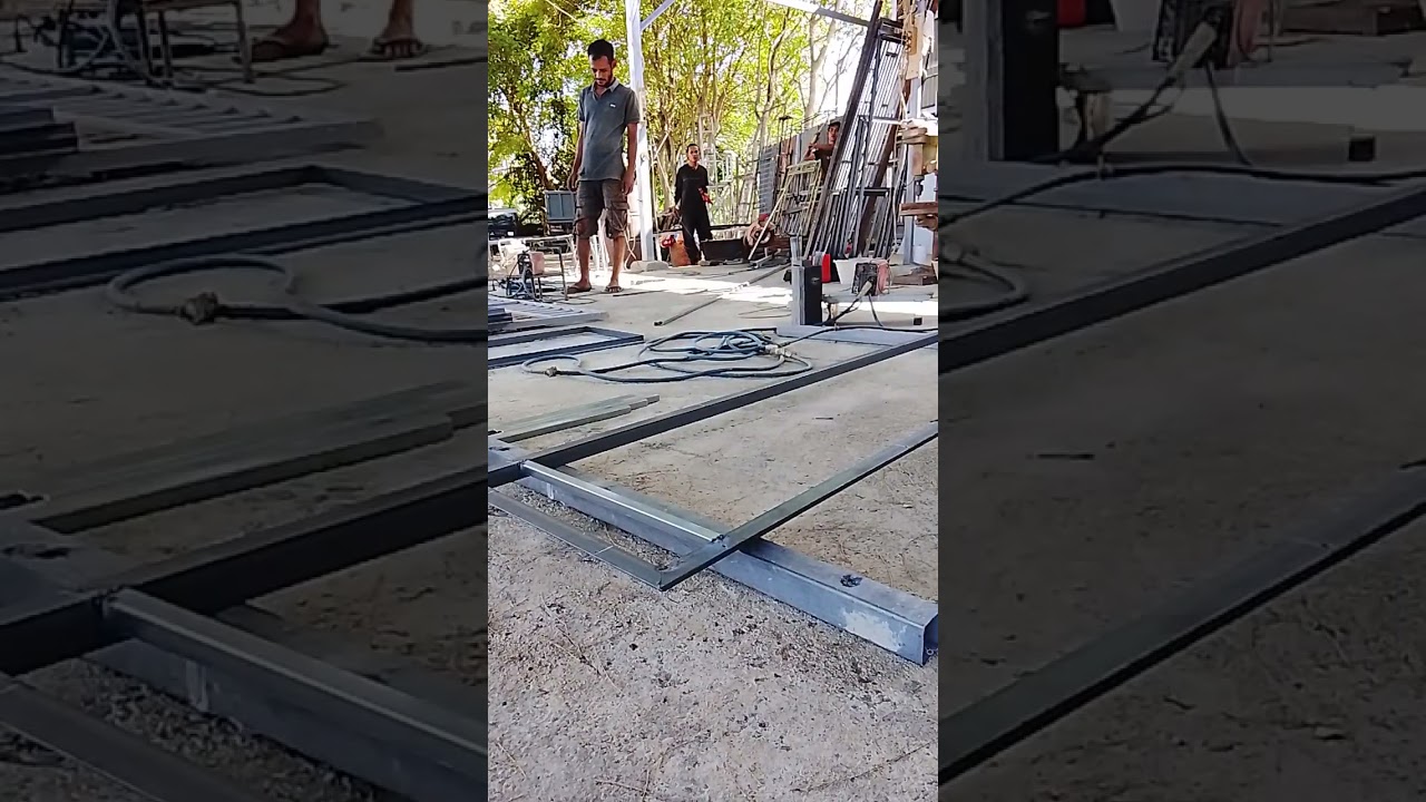 Cara pembuatan teralis semi abstrak