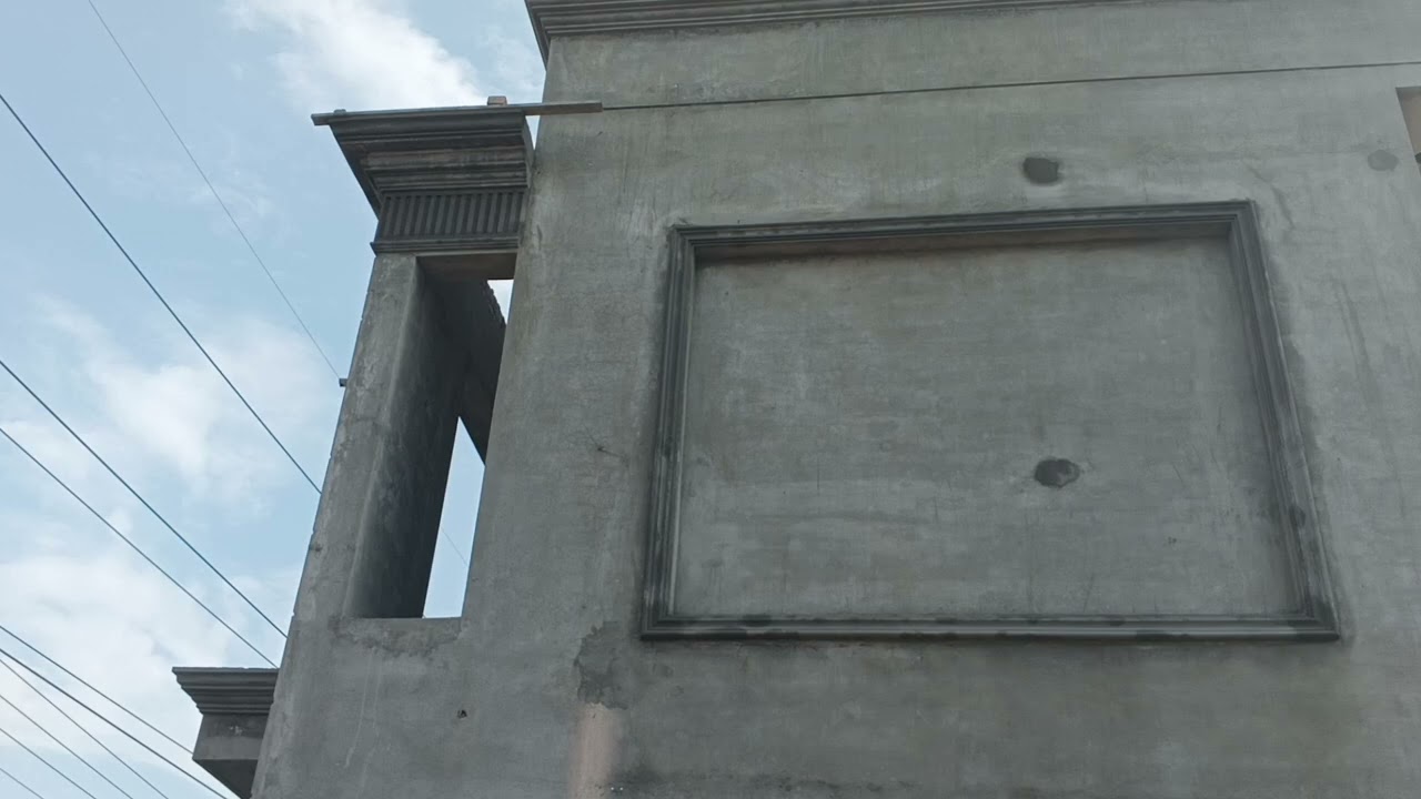 Boundary wall molding work