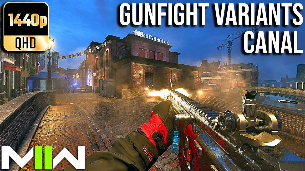 MW2- New Season 5 Gunfight Variants On New Canal Map Full Gameplay! (No Commentary)