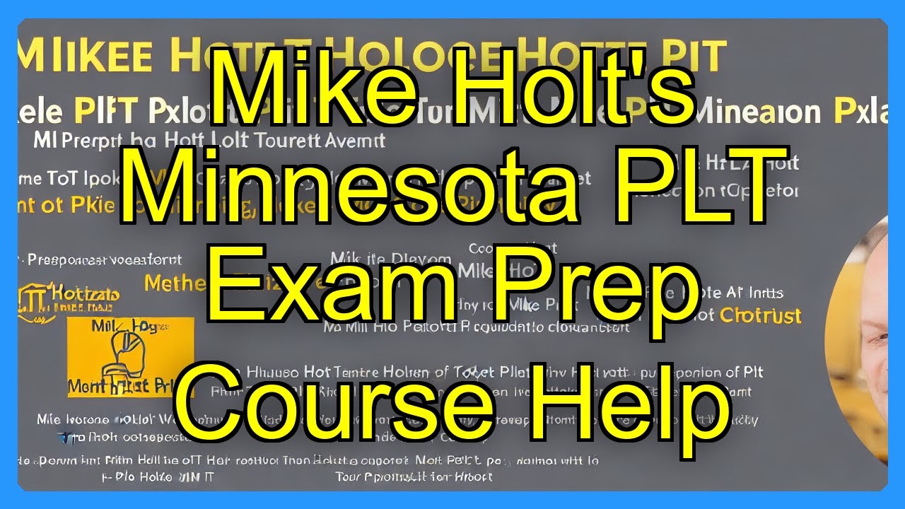 Mike Holt's Minnesota PLT Exam Prep Course Help