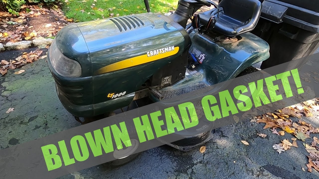 Replacing the head gasket on a Craftsman riding mower