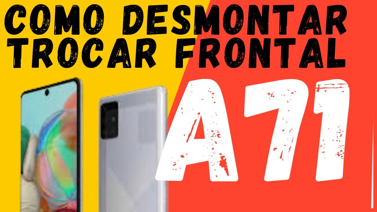 Como desmontar e trocar a tela (frontal) do Samsung A71 #samsung #A71 #assistência #tutorial