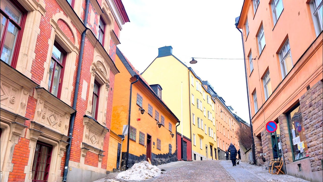 Stockholm Sweden Winter Walk | Exploring Södermalm | 4K Walking Tour